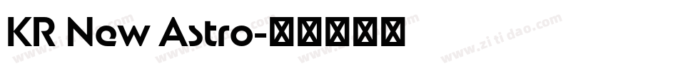 KR New Astro字体转换